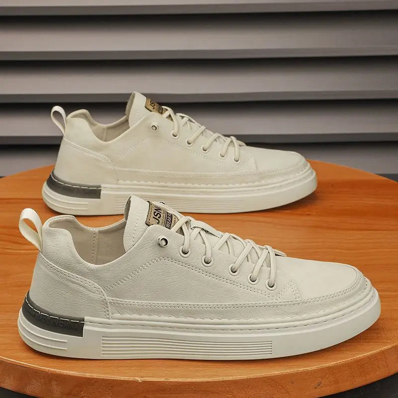 Shoes Leather Sprintz Beige