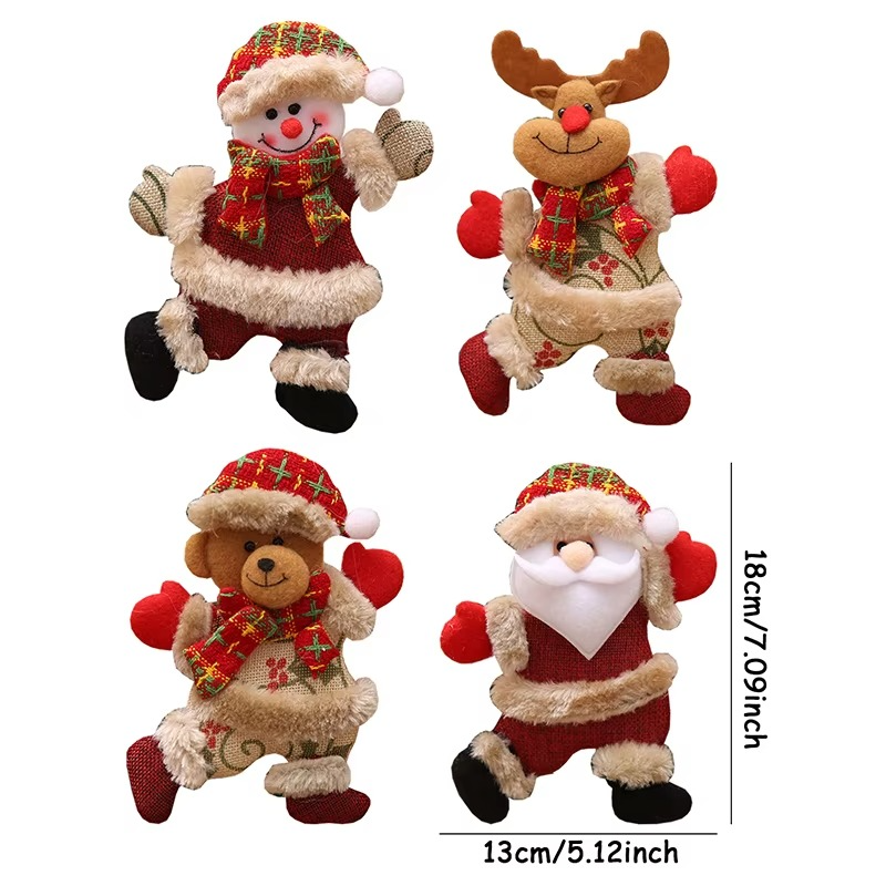 4pcs Merry Christmas Ornaments