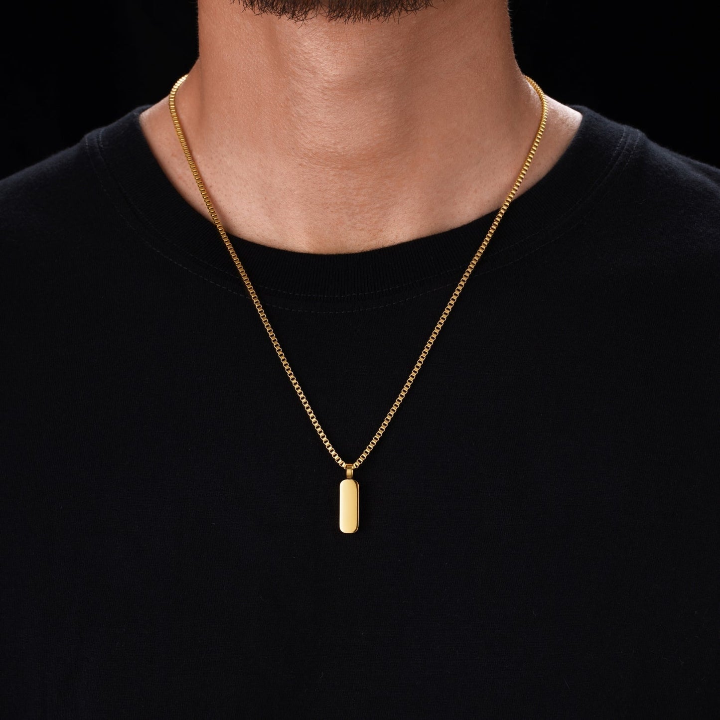 Minimal Pendant & Box Chain