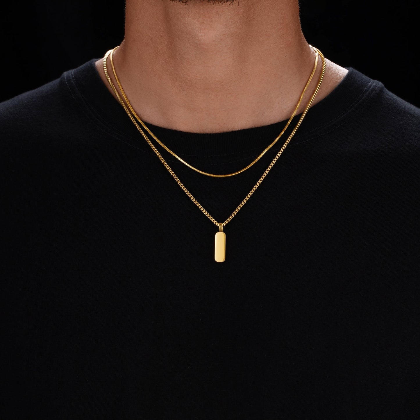 Minimal Pendant Necklace Duo