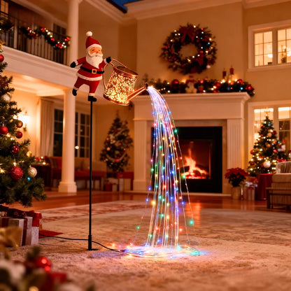 🎄 Christmas Flash Sale 🎅 49% OFF ✨Solar-Powered Santa Claus Garden Stake Kettle Light