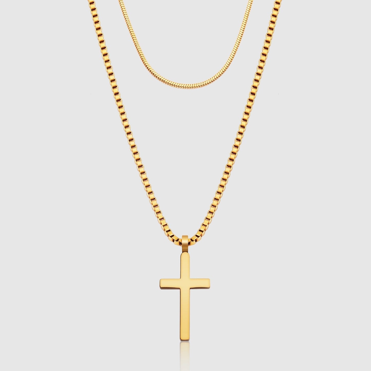 Classic Cross Necklace Duo