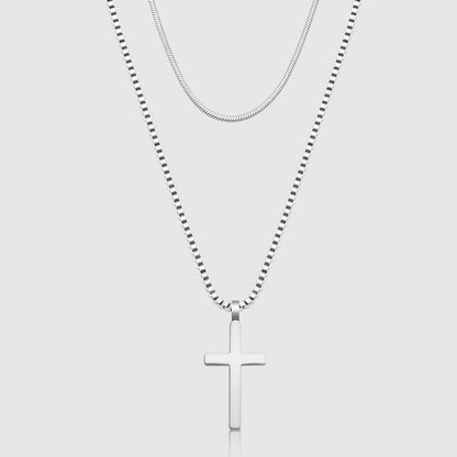 Classic Cross Necklace Duo
