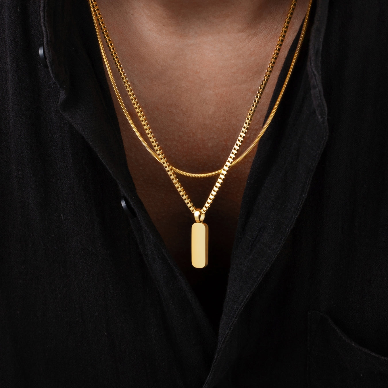 Minimal Pendant Necklace Duo