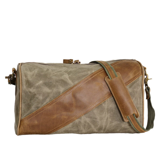 Waxed Canvas & Leather Sling Bag | INDIANAPOLIS