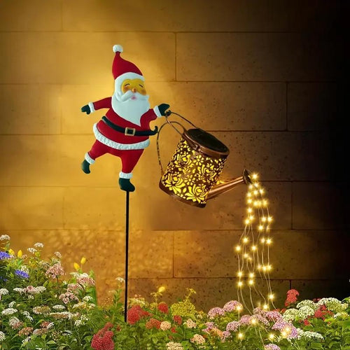 🎄 Christmas Flash Sale 🎅 49% OFF ✨Solar-Powered Santa Claus Garden Stake Kettle Light