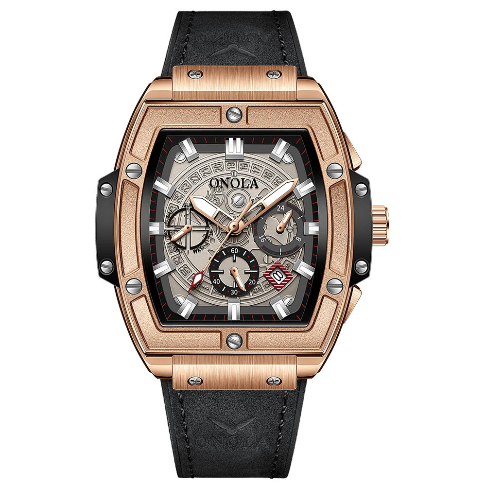 Watch LX-Series Leather Watch Quartz 30m Waterproof