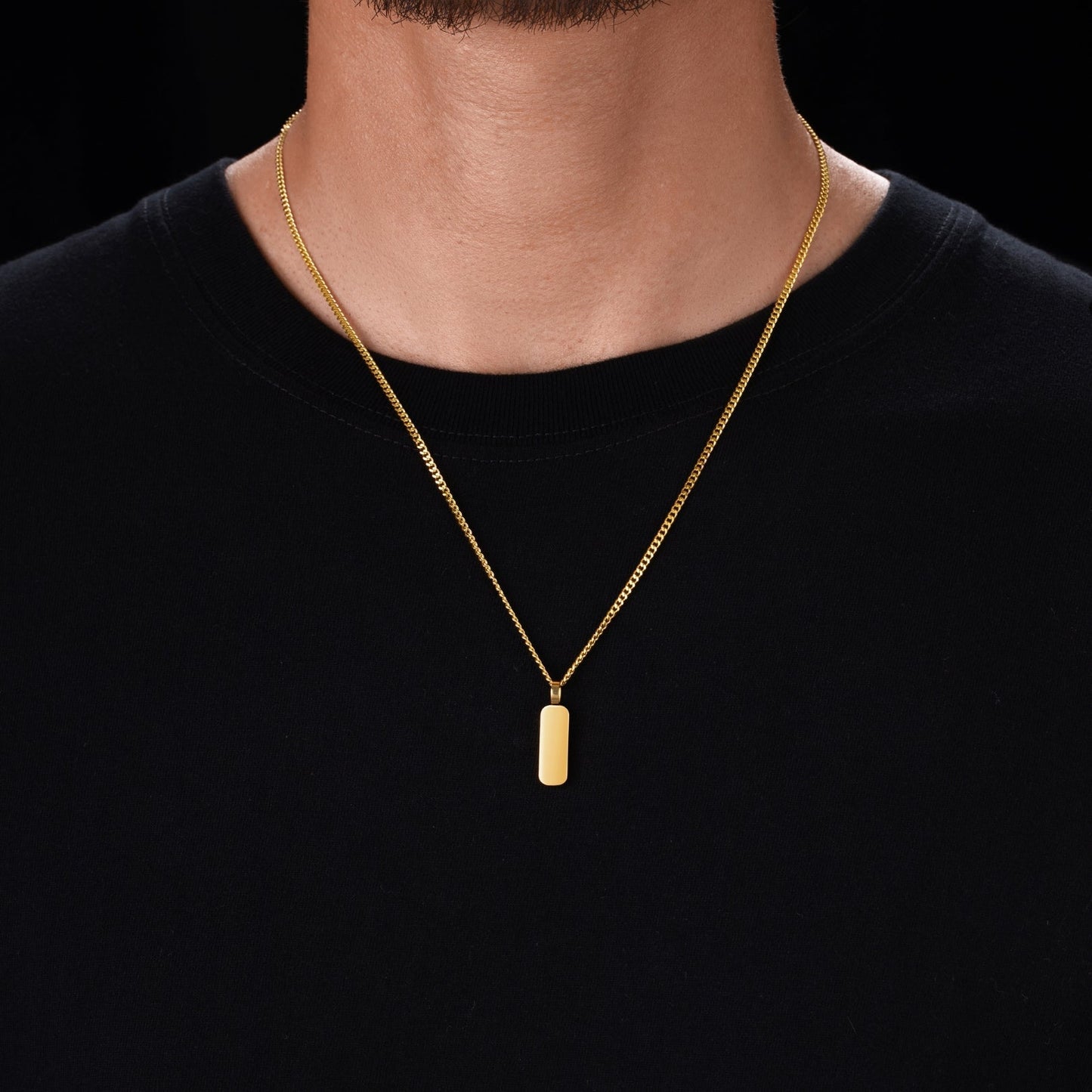 Minimal Pendant & Curb Chain