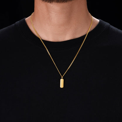 Minimal Pendant & Curb Chain