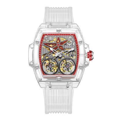 Watch Double Tourbillon Transparent Automatic 30M Waterproof