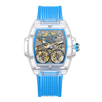 Watch Double Tourbillon Transparent Automatic 30M Waterproof