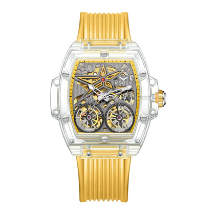 Watch Double Tourbillon Transparent Automatic 30M Waterproof