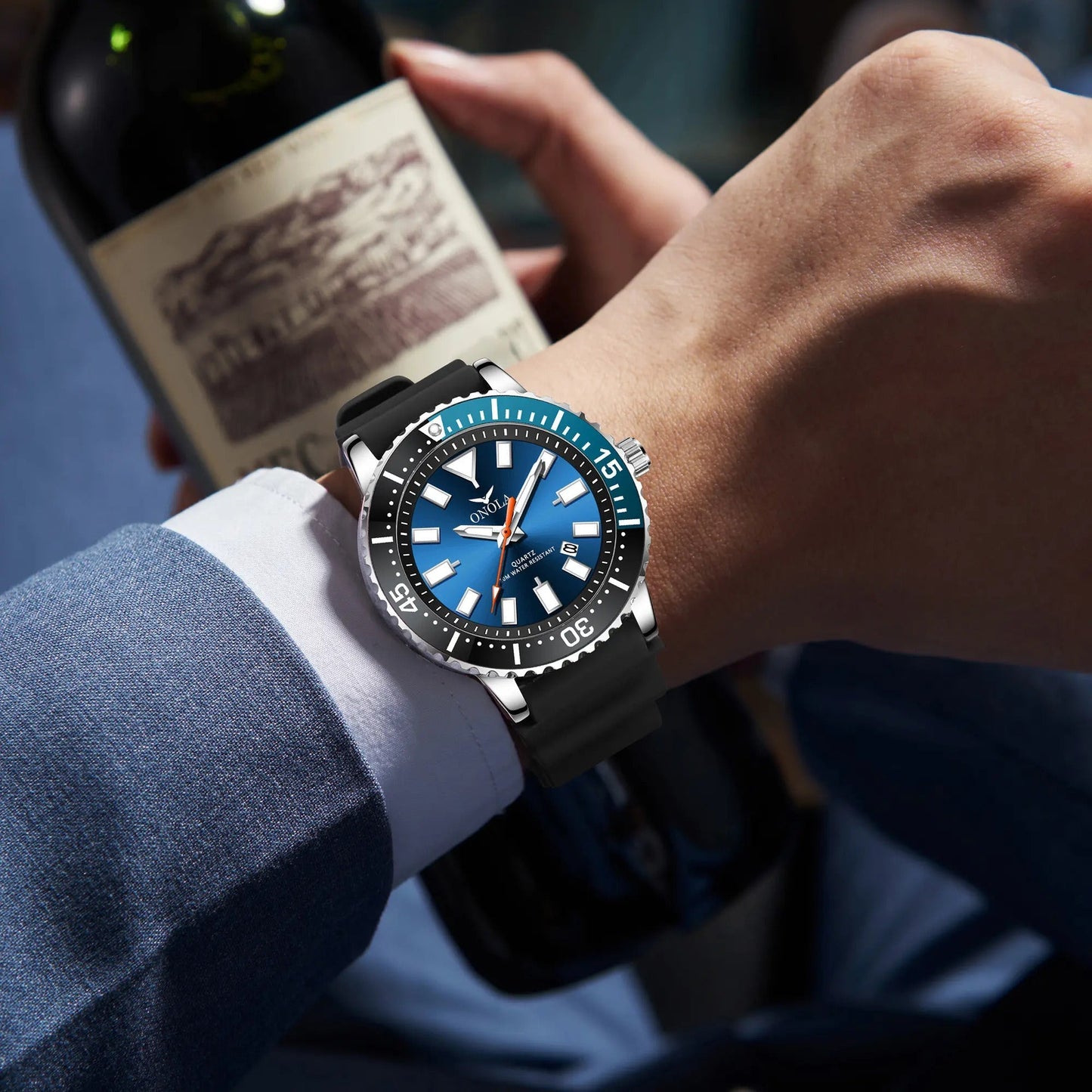 Watch Submariner Rubber Watch Strap "Sub Series" Quartz