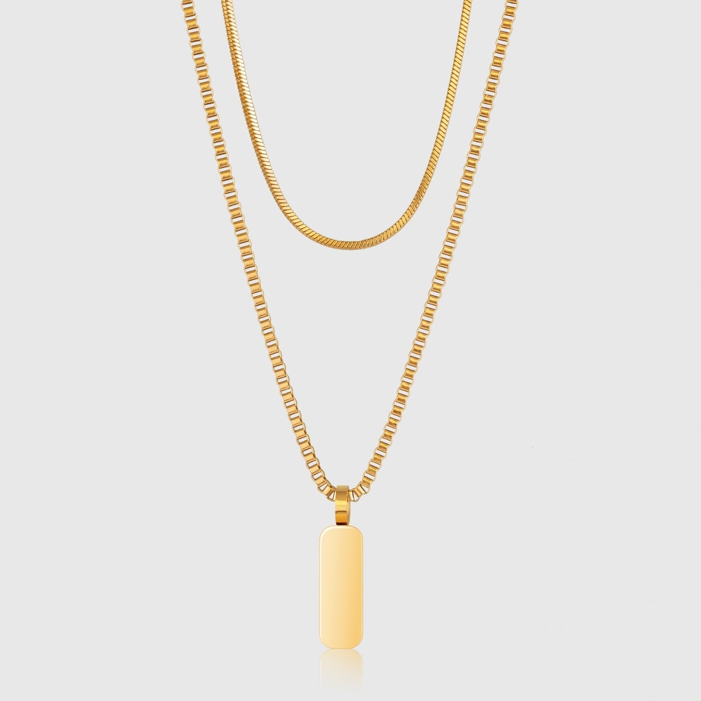 Minimal Pendant Necklace Duo