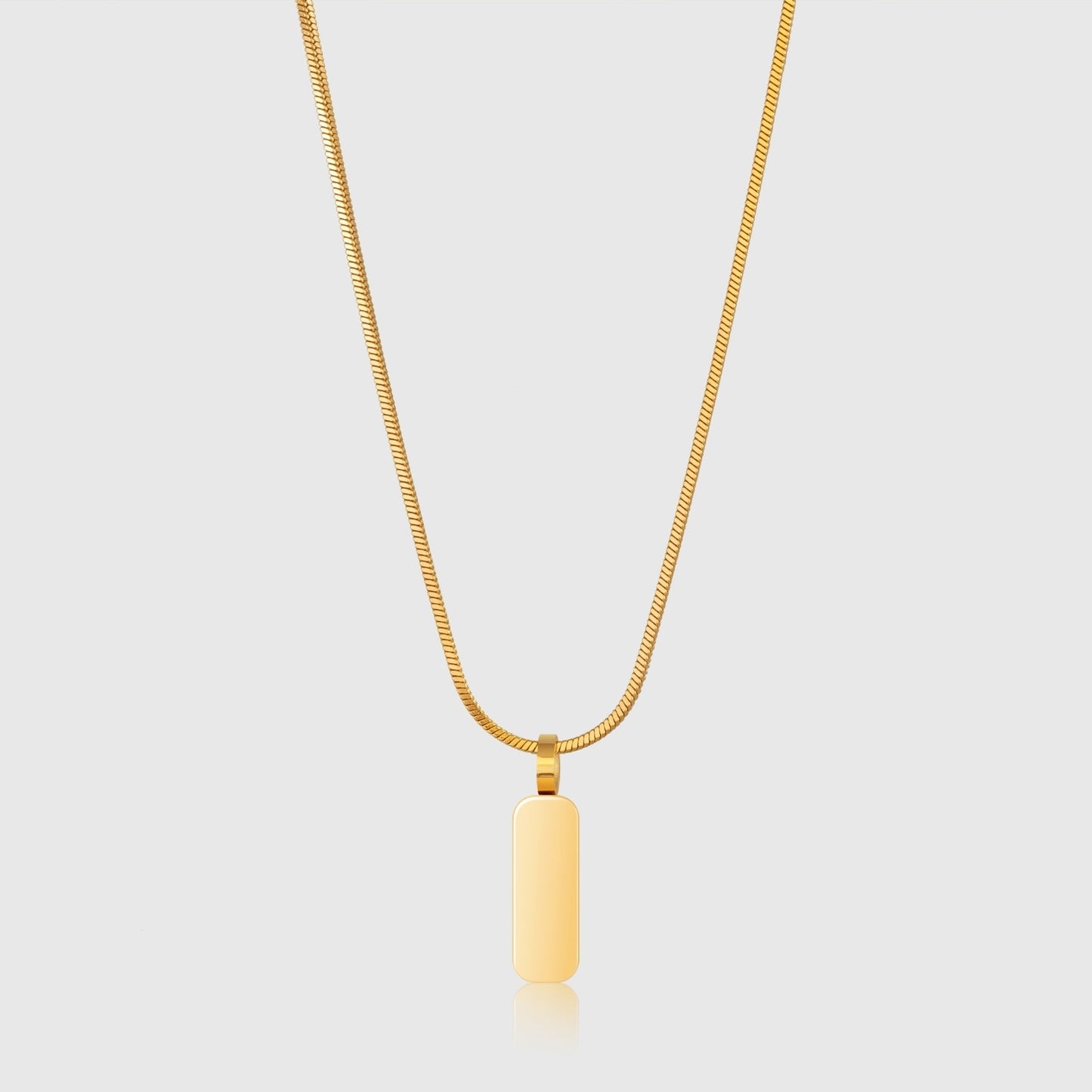 Minimal Pendant & Square Chain