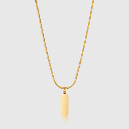 Minimal Pendant & Square Chain