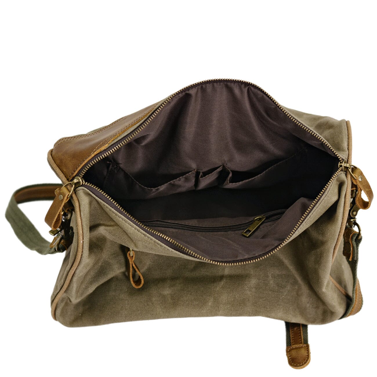 Waxed Canvas & Leather Sling Bag | INDIANAPOLIS